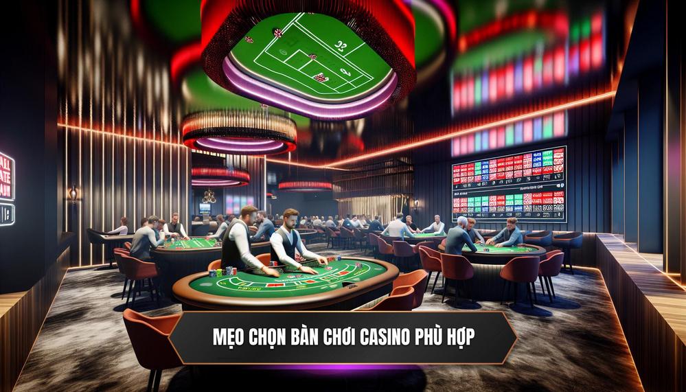 Mẹo chọn bàn chơi casino phù hợp